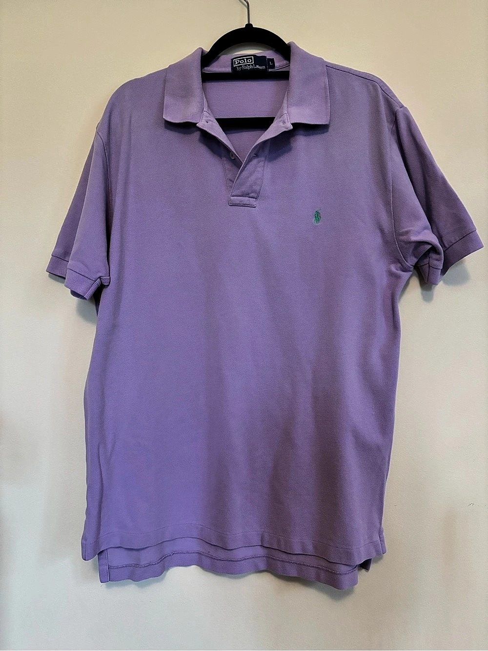 Polo Ralph Lauren Classic Fit Cotton Mesh Polo Shirt Purple Large
